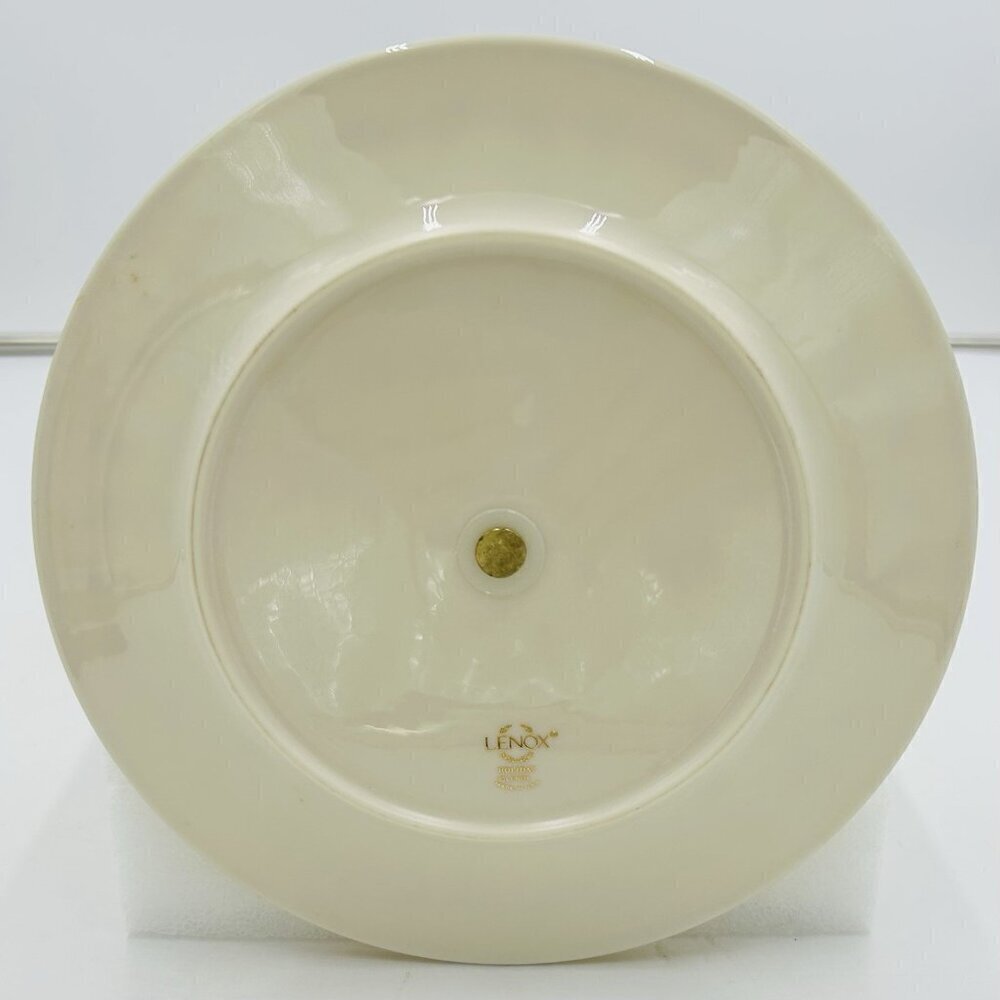 Lenox Holiday Holly Berry Center Handle 8" Server Tidbit Tray USA - Picture 6 of 7